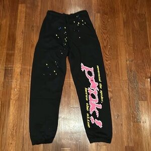 Sp5der P*nk sweatpants